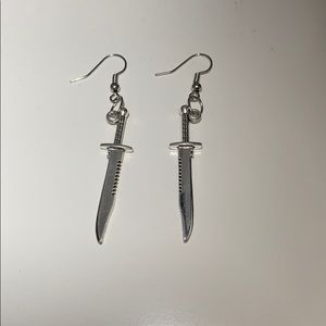 knife earrings